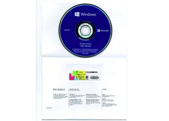 China Multi Language Ms Windows 10 Pro 64bit Dvd Oem Sticker DVD For Business supplier