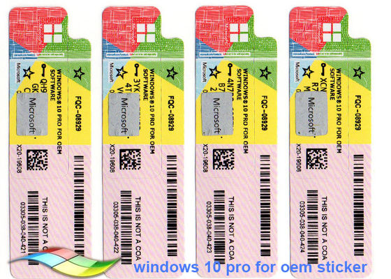 China Genuine Microsoft Windows 10 Pro Coa 64Bit Full Version Windows 10 Coa Key supplier