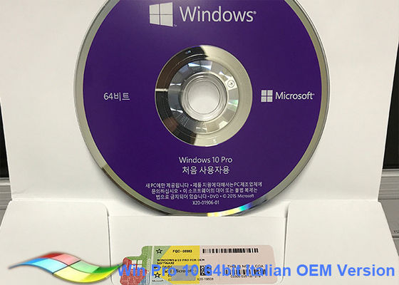 China Korea Windows 10 Pro OEM Sticker / Microsoft Windows Software MS Partner supplier