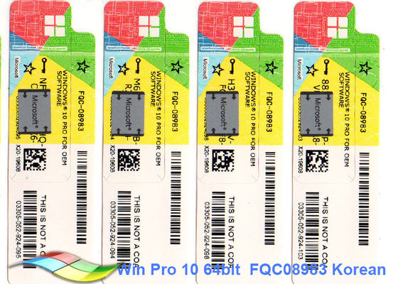 China Full Version Windows 10 Pro COA Sticker 64Bit Systems Online Activate supplier