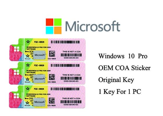 China 100% Genuine Windows 10 Product Key Full Version Online Activate Multi Language,Windows 10 Pro Coa Sticker supplier