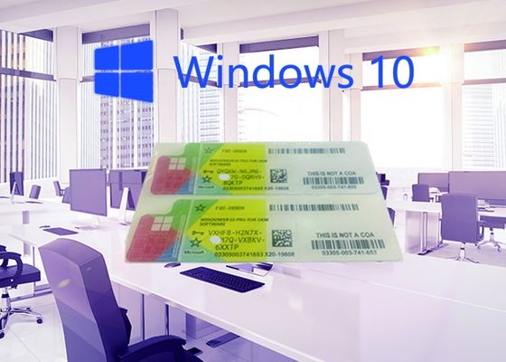 China 100% Original widnows 10 operating system COA sticker 64 Bit Activated by Internet supplier