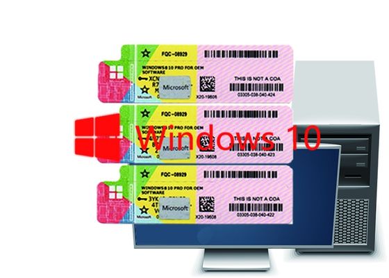 China Microsoft Win 10 Pro Product Key Code , Windows 10 Product Key Sticker Globally for Computer supplier