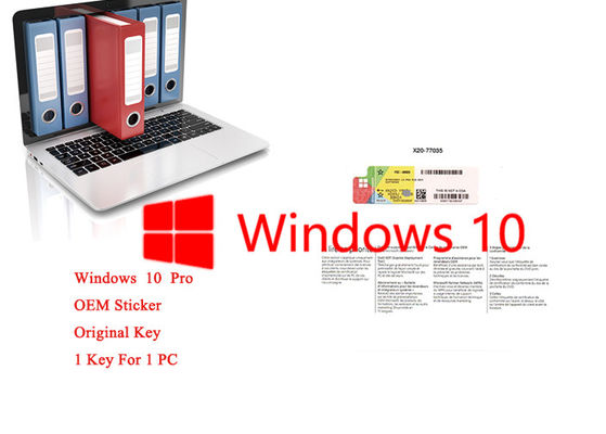 China Original Microsoft Windows 10 Pro OEM Packaging French DVD COA License 64bit Online Activate supplier