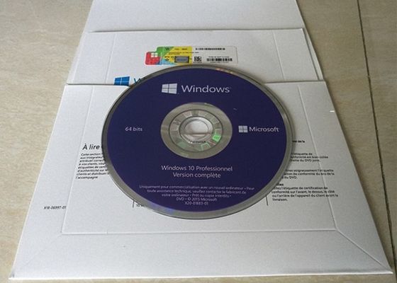 China Genuine MS Win 10 pro OEM Sticker Online Activation 64 Bit Lifetime Legal Use French Version supplier
