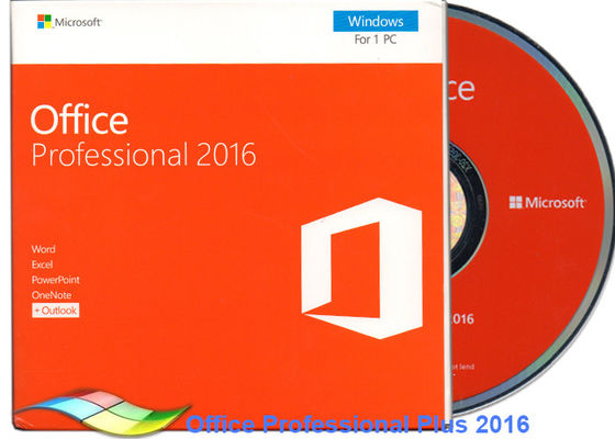 China Original Office 2016 Professional FPP , Microsoft Office Professional Plus 2016 DVD supplier