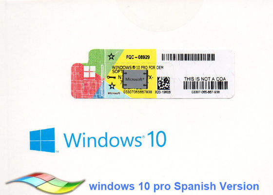 China Laptop Genuine Windows 10 Professional Oem Coa Sticker 1 Year Warranty supplier
