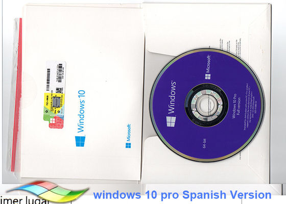 China Microsoft Windows 10 Pro OEM Sticker 64 bit Systems Spanish Version supplier