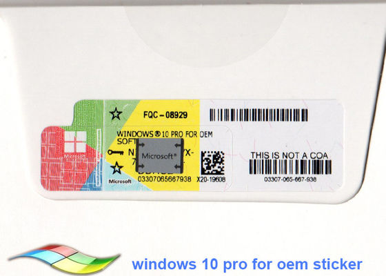 China Genuine Windows 10 Professional 64 Bit Systems Windows 10 Product Key Sticker supplier
