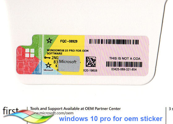 China 64bit Windows 10 Pro Key Code X20 With Hologram 1GHz Processor Or Faster supplier