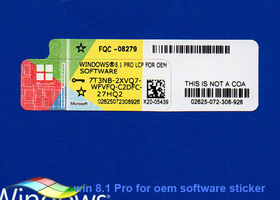 China Microsoft Windows 8.1 Full Version FQC-08279 , Windows Coa Sticker supplier