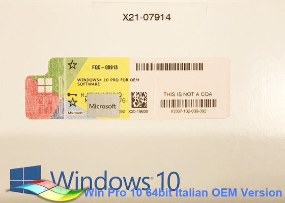 China Genuine Windows 10 Pro OEM Sticker 64bit Online Activate Pro Windows Sticker  supplier