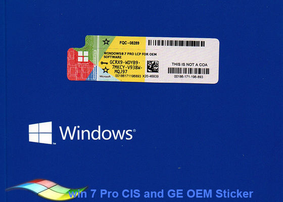 China Product Key Windows 7 Professional 64 Bit For Tablet PCs / Computer Product Key supplier