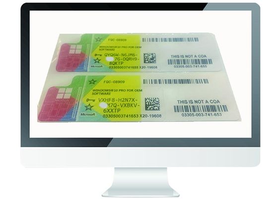 China OEM Genuine Windows 10 Pro COA Sticker Product Key Multi Language MS Certified supplier