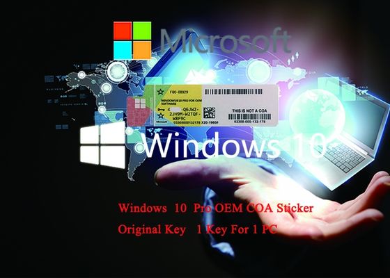China Win10 Pro OEM Key 64 Bit DVD oem pack / Win 10 Professional COA Key Genuine license Activation supplier