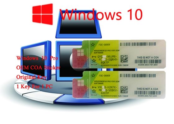 China 32bit Operating System 100% Authentic Win 10 Pro COA Sticker   Online Activate supplier