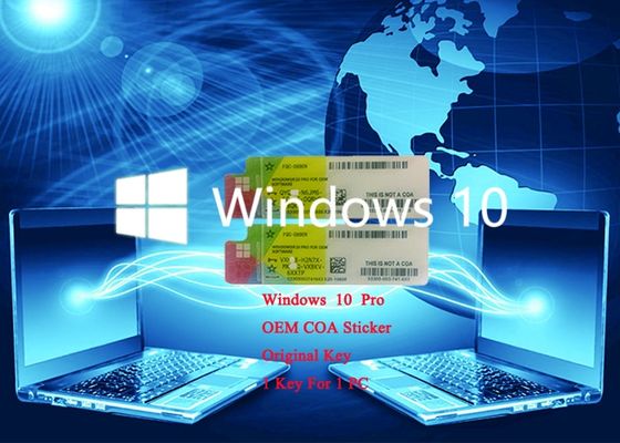 China Optional Version Windows 10 Pro COA X20 Sticker Product Key 64Bit Genuine Systems supplier