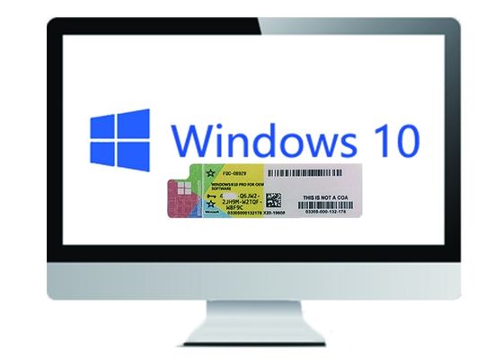 China Microsoft Windows 10 Pro License COA Sticker German Language 64bit supplier