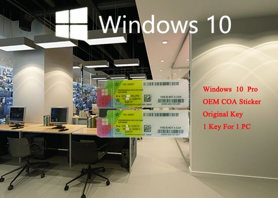China Windows 10 Pro Italian COA Sticker Online Activation Genuine Customizable FQC Italian Language supplier