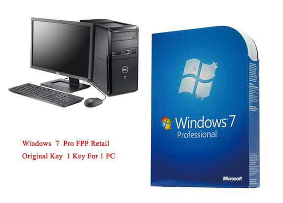 China MS Windows 7 Pro Pack Online Activate 64bit Systems Genuine FPP Retail supplier